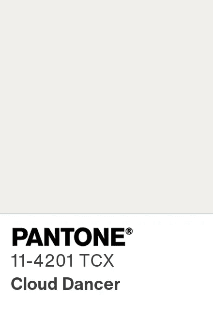 Pantone's colour of the year 2026 - cloud dancer